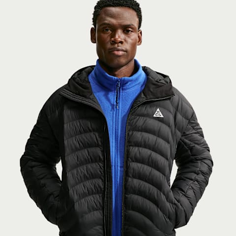Мужская куртка с капюшоном Nike ACG Lava Flow Therma-FIT ADV, цвет: Чёрный / Снежный белый