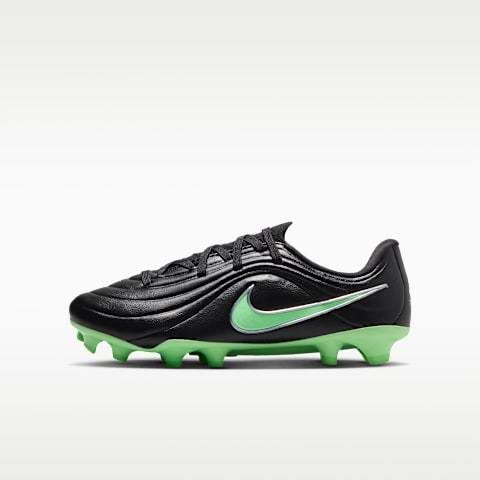 Детские бутсы Nike Jr. Tiempo Maestro Academy Multi-Ground Low-Top Soccer, цвет: Чёрный / Зелёный