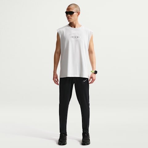 Мужские трикотажные беговые брюки Nike Miler Dri-FIT, цвет: Чёрный