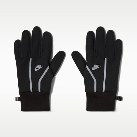 Мужские перчатки Nike Tech 3.0 Fleece (1 Pair), цвет: Чёрный / Серебряный