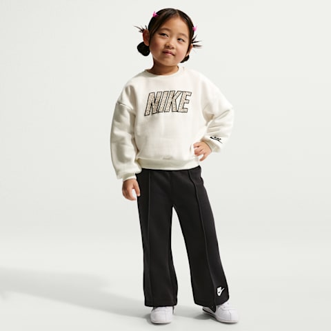 Детский комплект Nike Retro Remix 2-Piece Wide Leg Pants Set, цвет: Чёрный