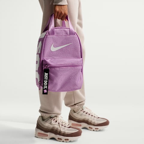 Ланч-бэг на молнии Nike "Just Do It", 4 л, цвет: Светлый пурпурный