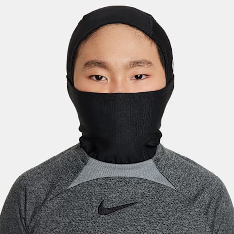 Детские головные уборы Nike Pro HyperWarm Football Hood, цвет: Чёрный
