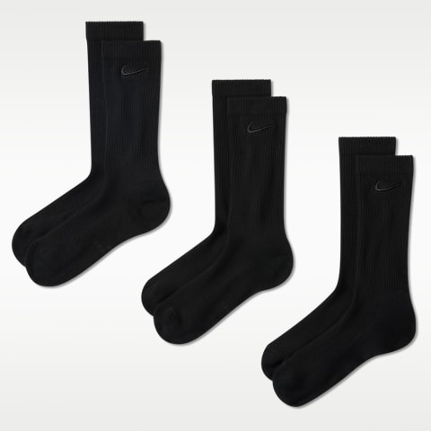 Носки Everyday Elevated для мужчин, средней высоты, 3 шт. — Nike, цвет: Чёрный