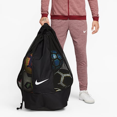 Сумка для футбольных мячей Nike Club Team, 160 л, цвет: Чёрный / Белый