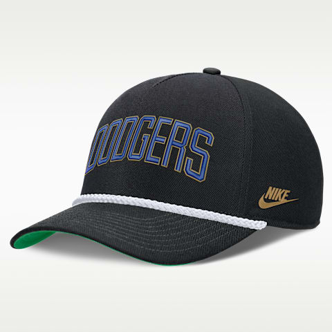 Мужская кепка Nike MLB Los Angeles Dodgers Rise, цвет: Чёрный