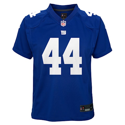 Детский топ Nike Cam Skattebo New York Giants Game Football Jersey, цвет: Королевский синий