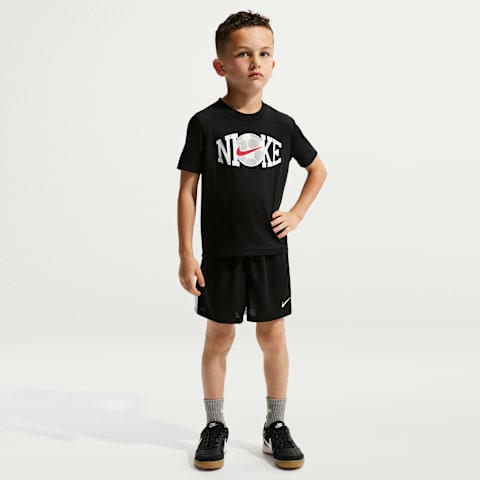 Детский комплект Nike Soccer Graphic T-Shirt and Shorts Set, цвет: Чёрный