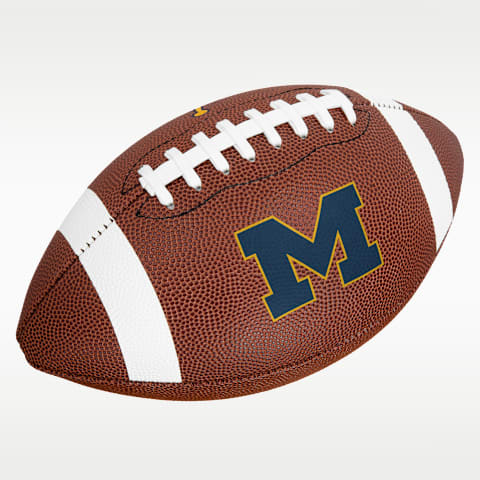 Мяч Michigan Wolverines Nike College Replica Football, цвет: Коричневый
