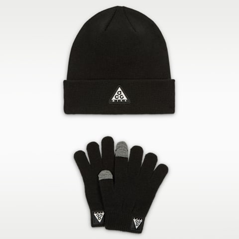 Детский комплект шапок Nike ACG Core Peak из 2 предметов, цвет: Чёрный