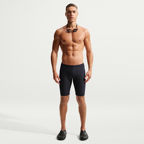 Плавки Jammer для мужчин, уплотнённая чашка — Nike, цвет: Чёрный