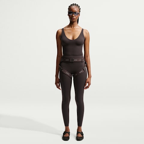 Женские легинсы NikeSKIMS Studio Stretch, цвет: Кофейный