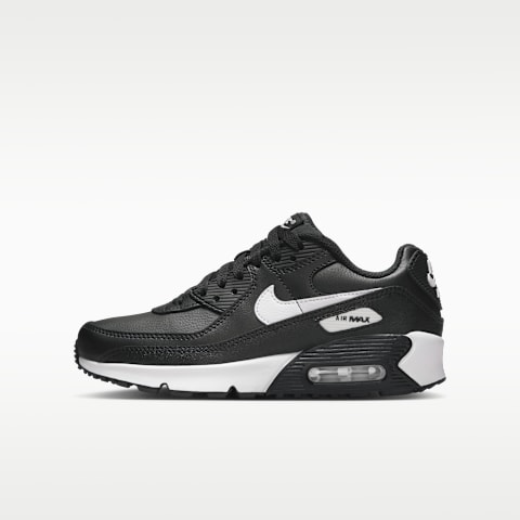 Детские кроссовки Nike Air Max 90 Little Kids' Shoes, цвет: Чёрный / Белый