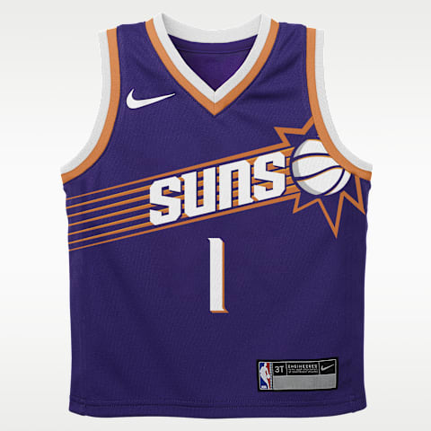 Детское боди Nike Phoenix Suns Devin Booker Icon Edition NBA, для малышей, цвет: Фиолетовый / Белый