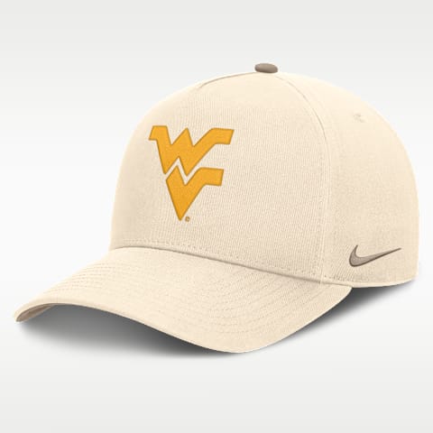 Мужская кепка Nike West Virginia Rise Dri-FIT A-Frame регулируемая, цвет: Натуральный / Хаки