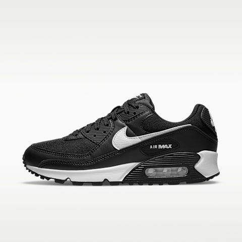 Женские кроссовки Nike Air Max 90, цвет: Чёрный / Белый