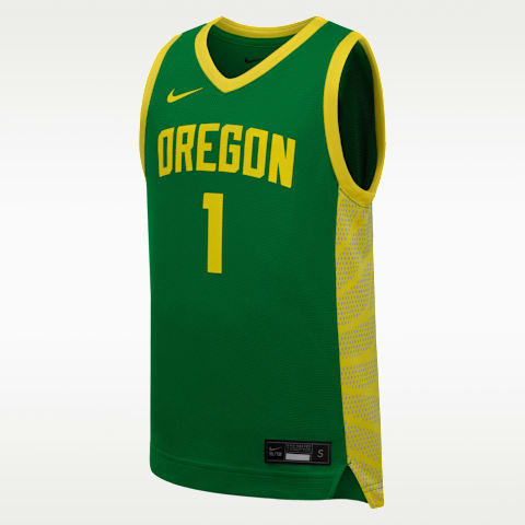 Детский топ Nike Oregon Ducks Basketball Replica Jersey, цвет: Зелёный