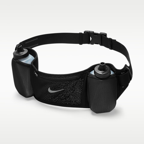 Беговой гидратационный пояс Nike Flex Stride Double, 24 oz, цвет: Чёрный