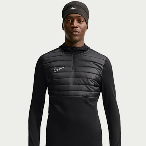 Мужской топ Nike Academy Winter Warrior Therma-FIT Soccer Drill Top, цвет: Чёрный