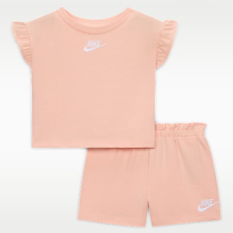 Комплект для малышей Nike из махрового трикотажа из 2 предметов, цвет: Оранжевый