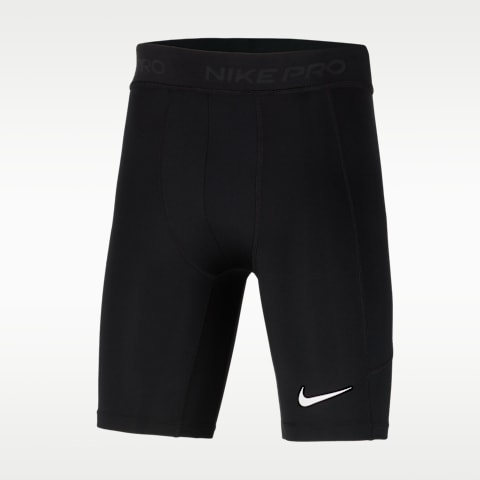 Детские шорты для мальчиков Nike Pro Dri-FIT, цвет: Чёрный / Белый