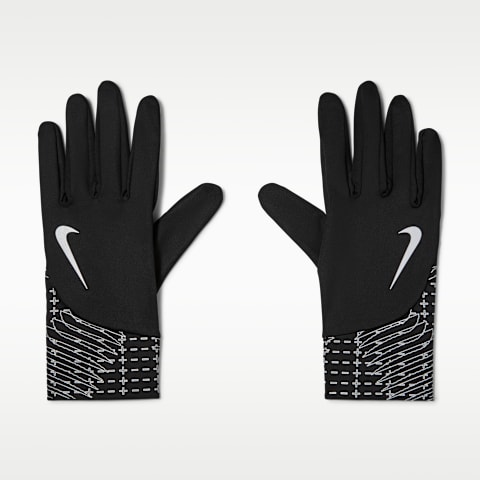 Мужские перчатки Nike Pacer Therma-FIT Lightweight, цвет: Чёрный / Серебряный