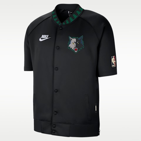 Мужская куртка Nike Dri-FIT NBA Minnesota Timberwolves Hardwood Classics, цвет: Чёрный