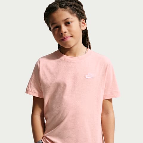 Детская футболка Nike Sportswear, цвет: Оранжевый / Белый