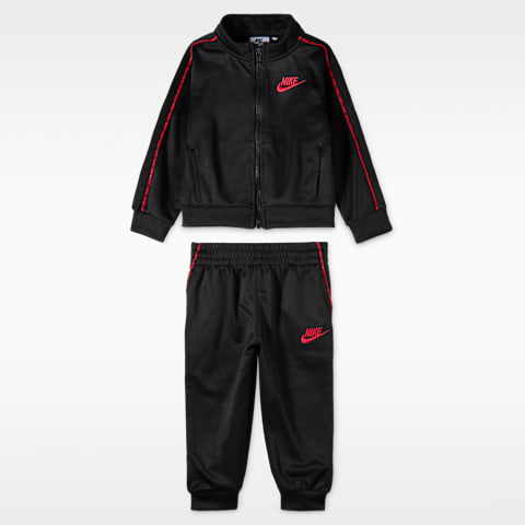 Детский комплект Nike Dri-FIT Lifestyle Propus на молнии из 2 предметов с окантовкой, цвет: Чёрный