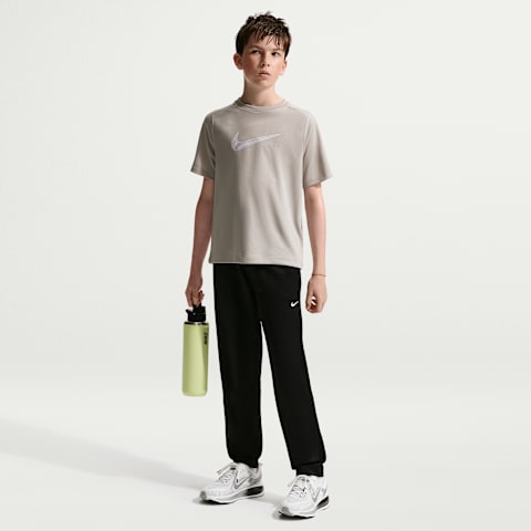 Брюки Nike Therma-FIT Fleece для мальчиков, цвет: Чёрный / Белый