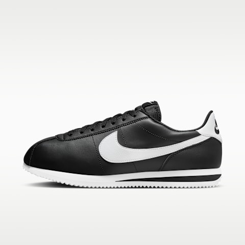Мужские кроссовки Nike Cortez Leather, цвет: Чёрный / Белый