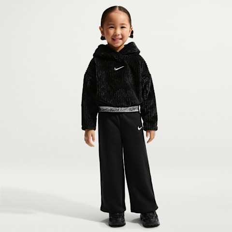 Детский комплект Nike Swoosh Sparkle 2-Piece Pants Set, цвет: Чёрный