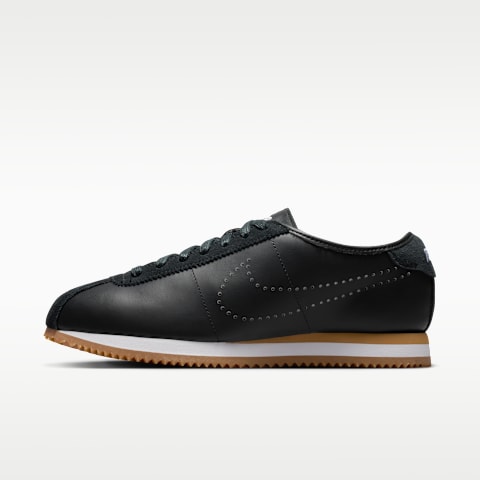 Женские кроссовки Nike Cortez Leather, цвет: Чёрный / Карамельный коричневый