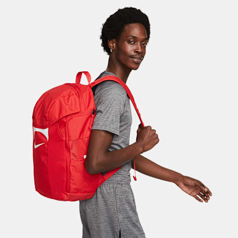 Командный рюкзак Nike Academy, 30 л, цвет: Красный / Белый