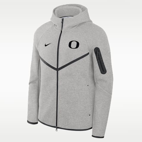 Мужская куртка Nike Oregon Tech Fleece College Full-Zip Hooded, цвет: Серый