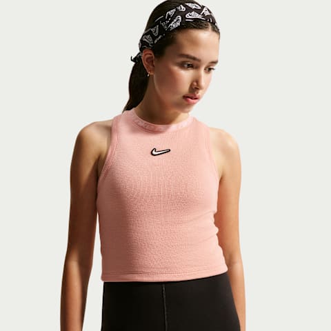 Детская майка для девочек Nike Sportswear Dri-FIT, цвет: Оранжевый