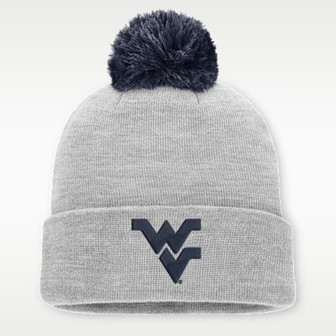 Мужская шапка с отворотом Nike West Virginia Peak, цвет: Серый меланжевый
