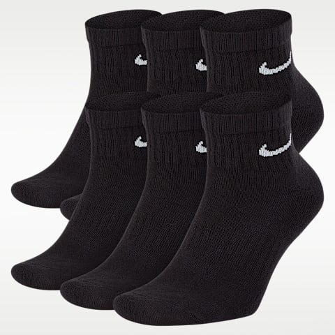 Носки Everyday Training для детей, низкие — Nike, цвет: Чёрный / Белый