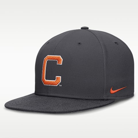 Мужская бейсболка Nike Clemson Pro Dri-FIT College, фиксированный размер, цвет: Антрацитовый