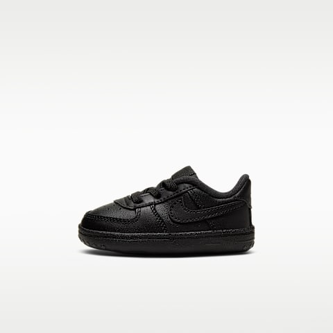 Детские пинетки Nike Force 1 Crib Baby Bootie, цвет: Чёрный