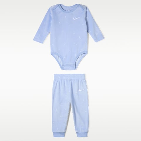 Комплект Nike Essentials Baby Bodysuit and Pants Set для малышей, цвет: Кобальтовый
