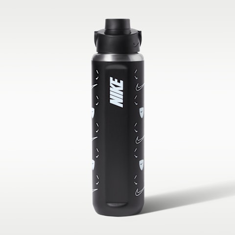 Nike Recharge Stainless Steel Chug Bottle (32oz), цвет: Чёрный / Белый