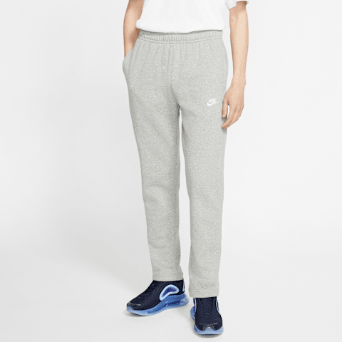 Мужские брюки Nike Sportswear Club Fleece, цвет: Серый меланжевый / Серебряный