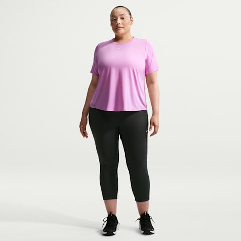 Женские леггинсы Nike One High-Waisted Crop Leggings (Plus Size)