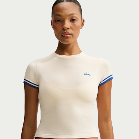 Женские кроссовки Nike NikeSKIMS Stretch Knit Cropped Crew-Neck Top
