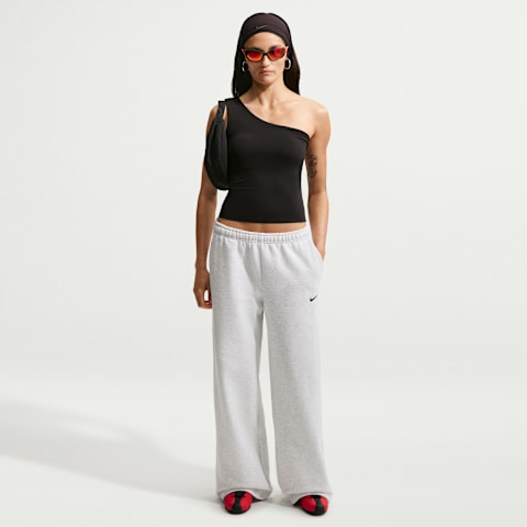 Женские брюки Nike Studio Fleece Medium Weight Mid-Rise Wide-Leg Pants