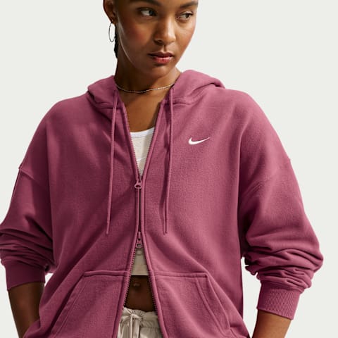 Женские худи Nike Studio Fleece Lightweight "French Terry" Oversized Full-Zip