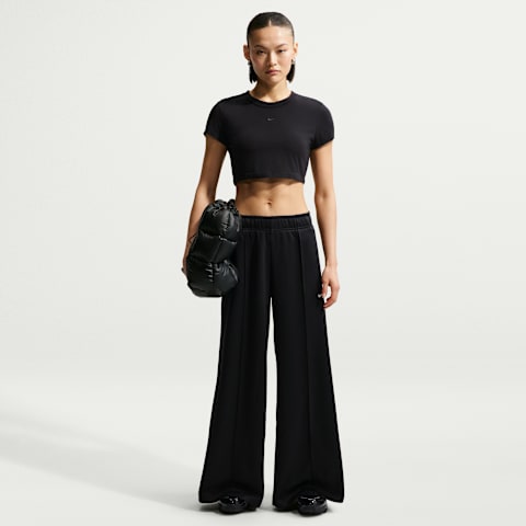 Женские брюки Nike Sportswear Mid-Rise Wide-Leg Track Pants