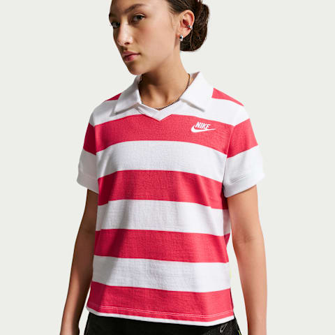 Детские топы Nike Sportswear Big Kids' (Girls') Short-Sleeve Polo Top