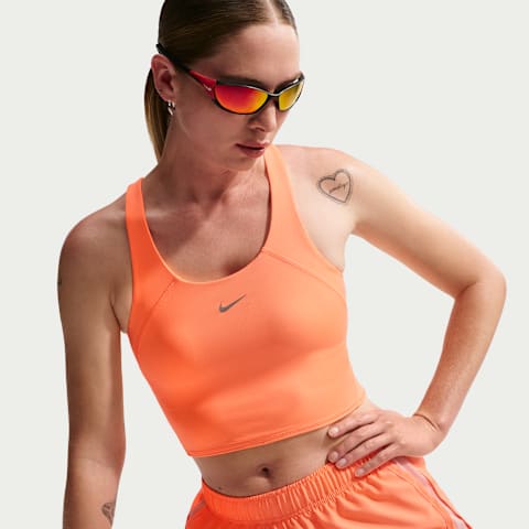 Спортивное бра Tempo, укороченный, средняя поддержка — Nike